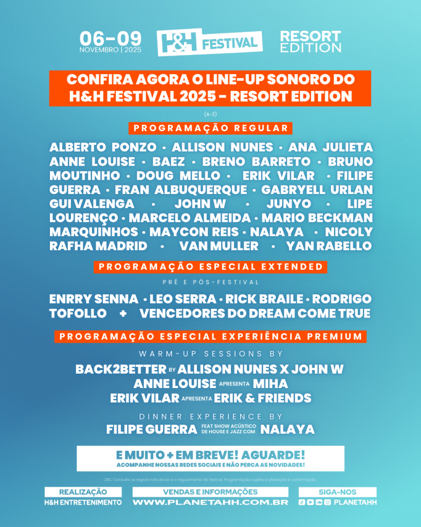 HH25 - LINE-UP COMPLETO - FEED